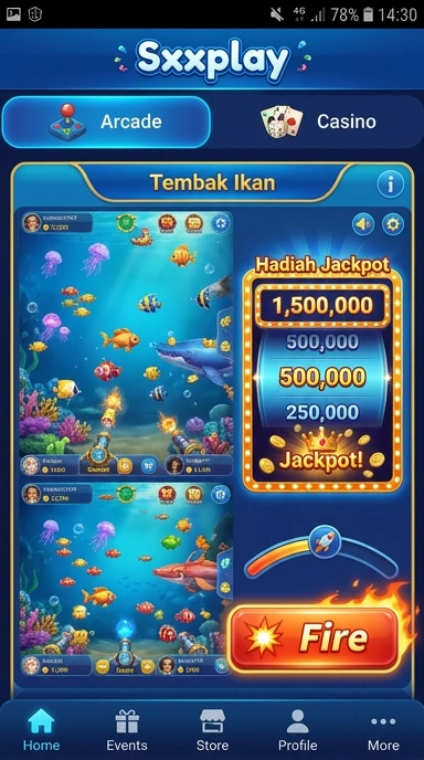 Layar utama sxxplay — antarmuka bersih setelah instalasi